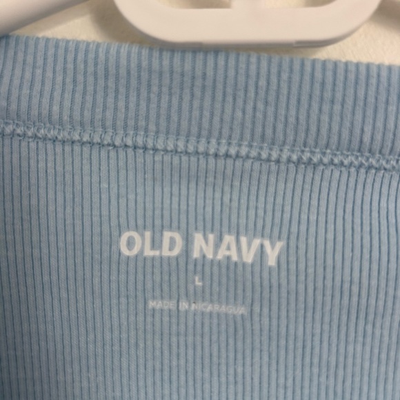 Old Navy Blue and Black Sleeveless Tank Tops with Cut Out Design - Picture 3 of 5